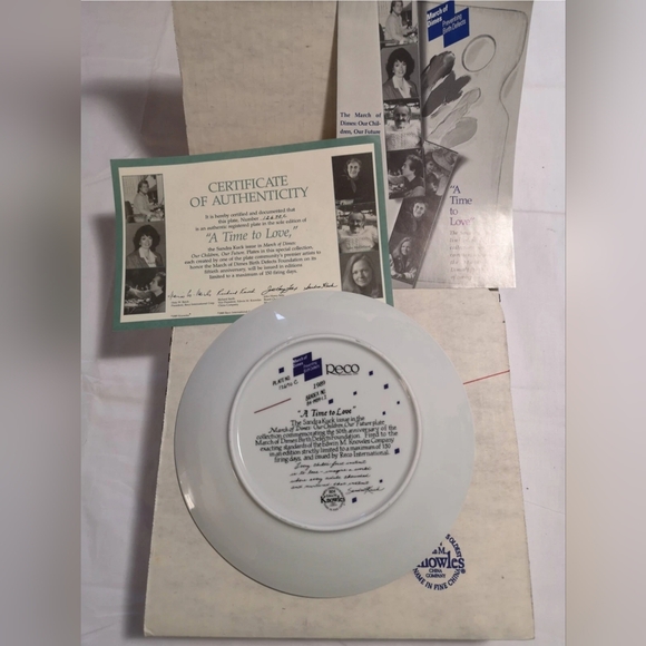 A Time To Love By Sandra Kuck 1989 Children with Puppy Farm Collector Plate Reco - Picture 3 of 7
